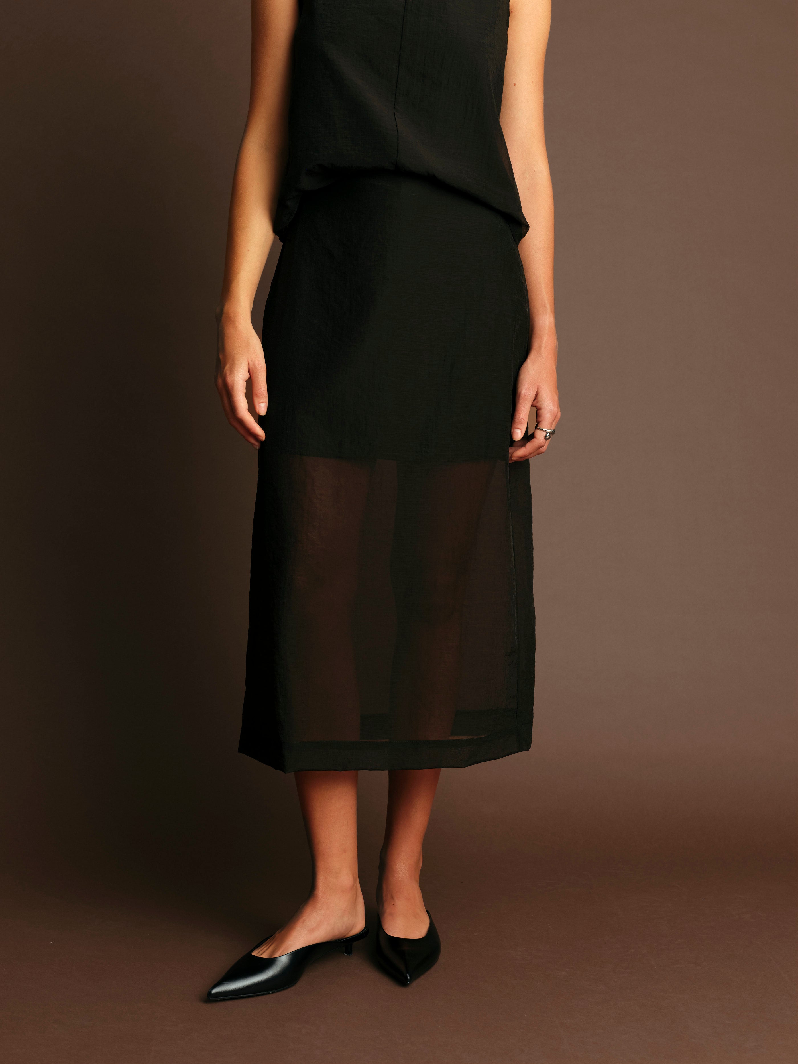 HUGH SHEER SKIRT