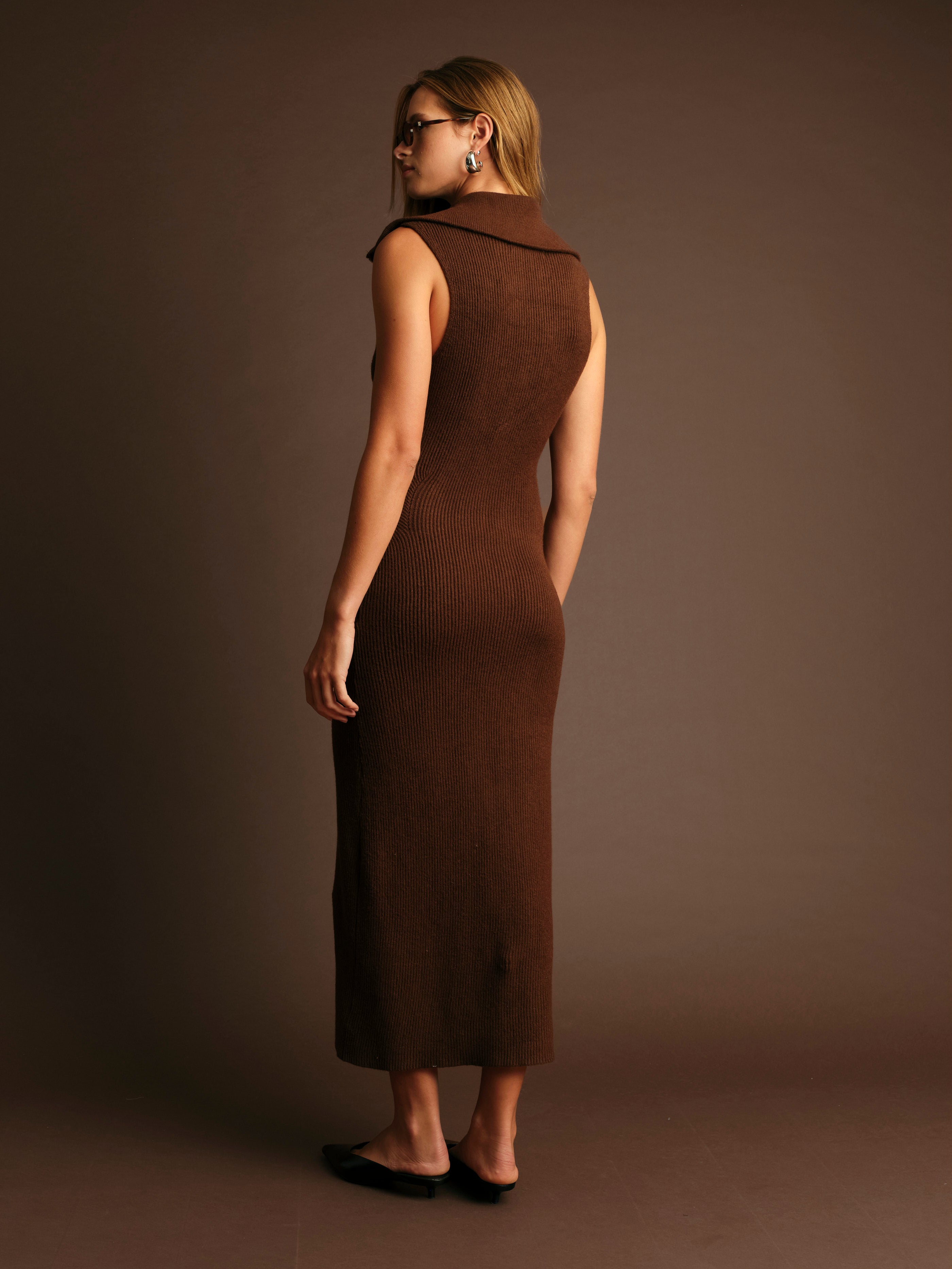 PAUL ZIP UP KNIT DRESS