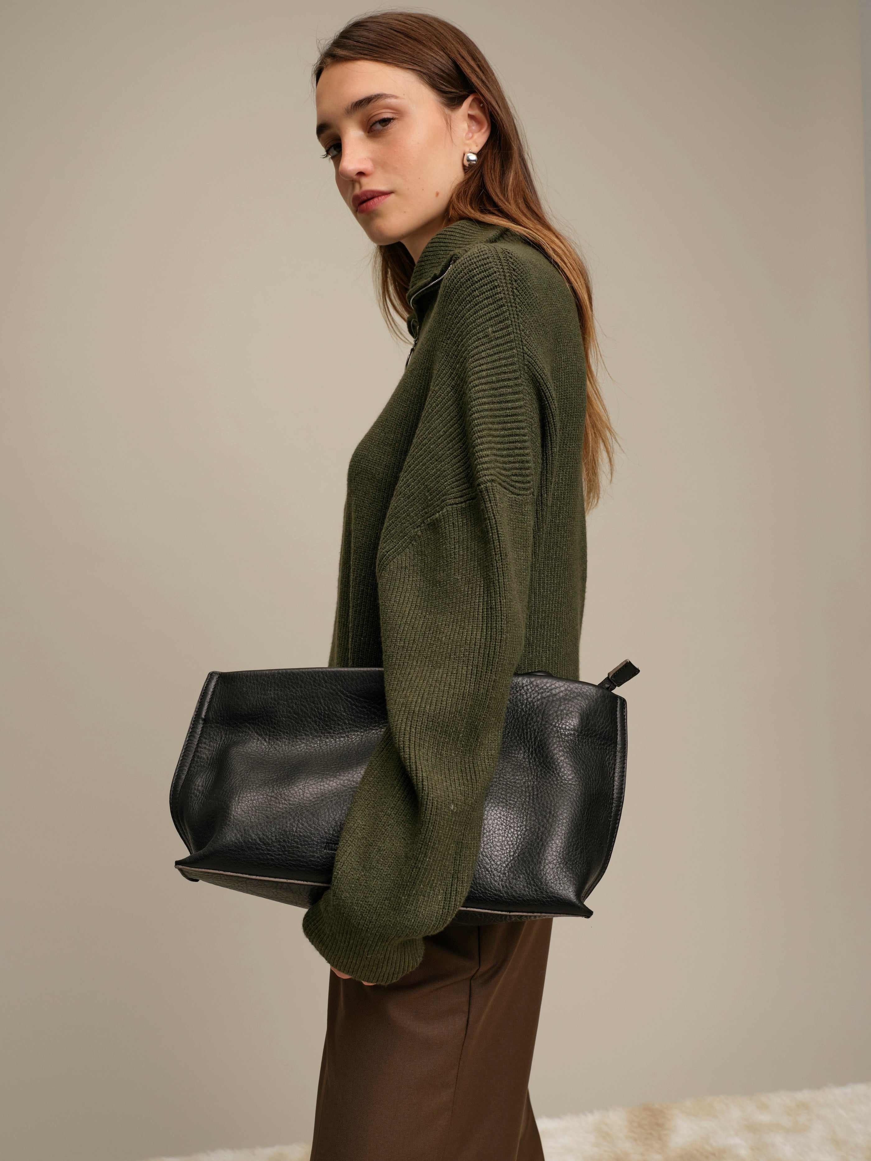 SPENCER HALF ZIP SWEATER