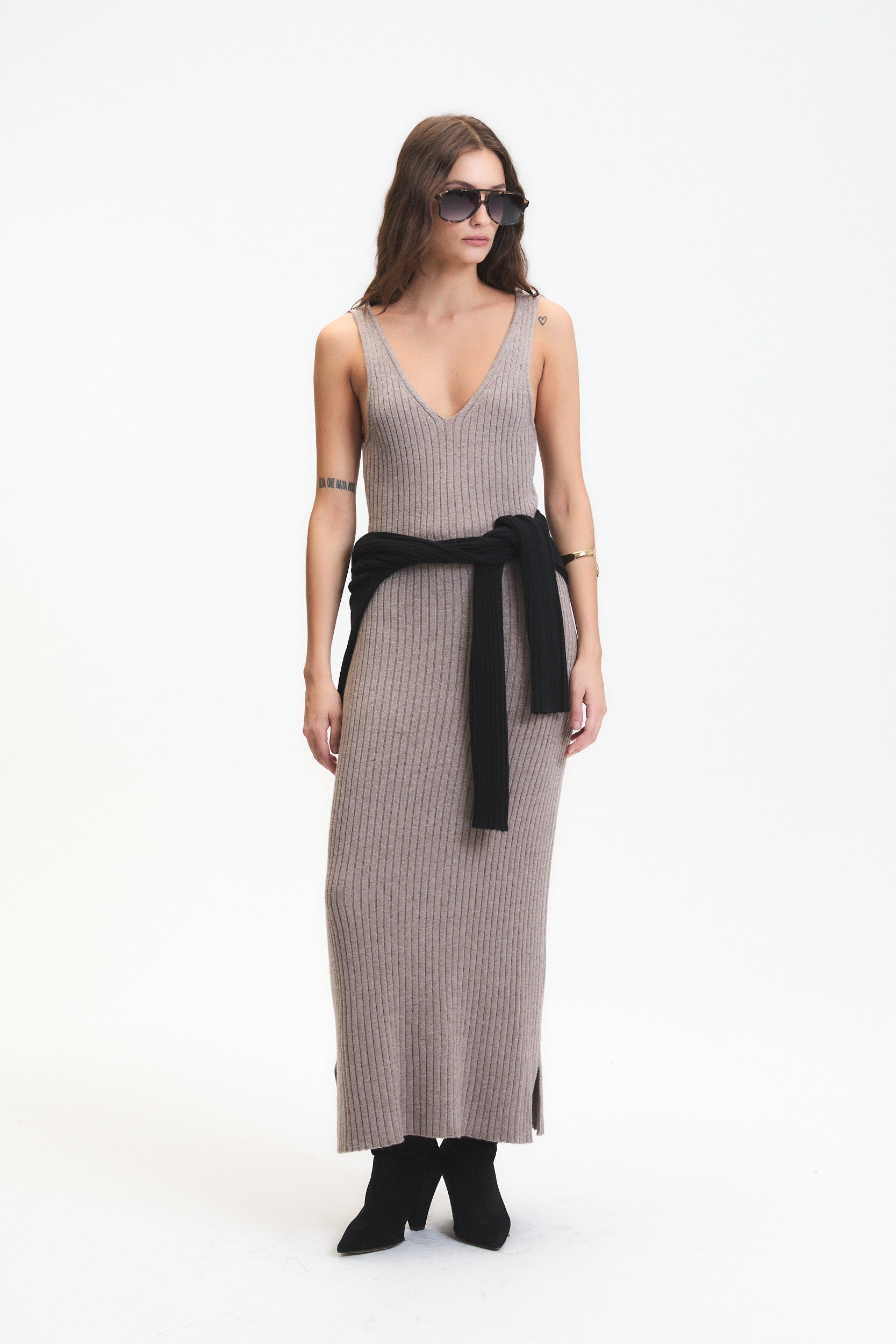 RANDY KNIT DRESS Black / XS