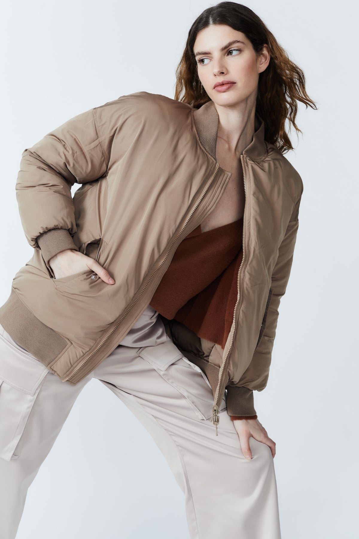 Reversible bomber jacket - NALVA | Korean fashion online clothing store