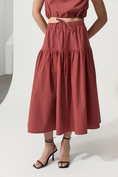 試着のみeluリバーシブルスカートAmelie Reversible skirt WOMEN - SKIRTS – éliou