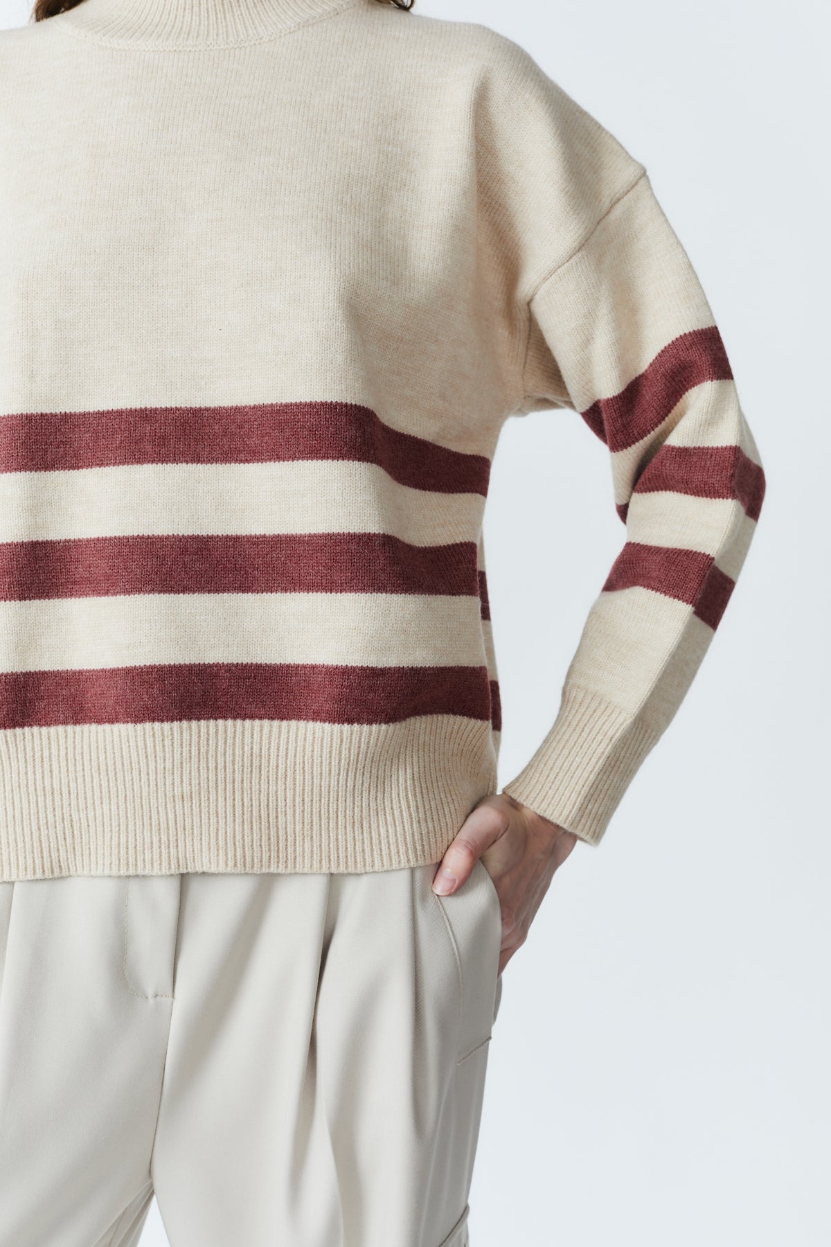 ATOMS STRIPED SWEATER