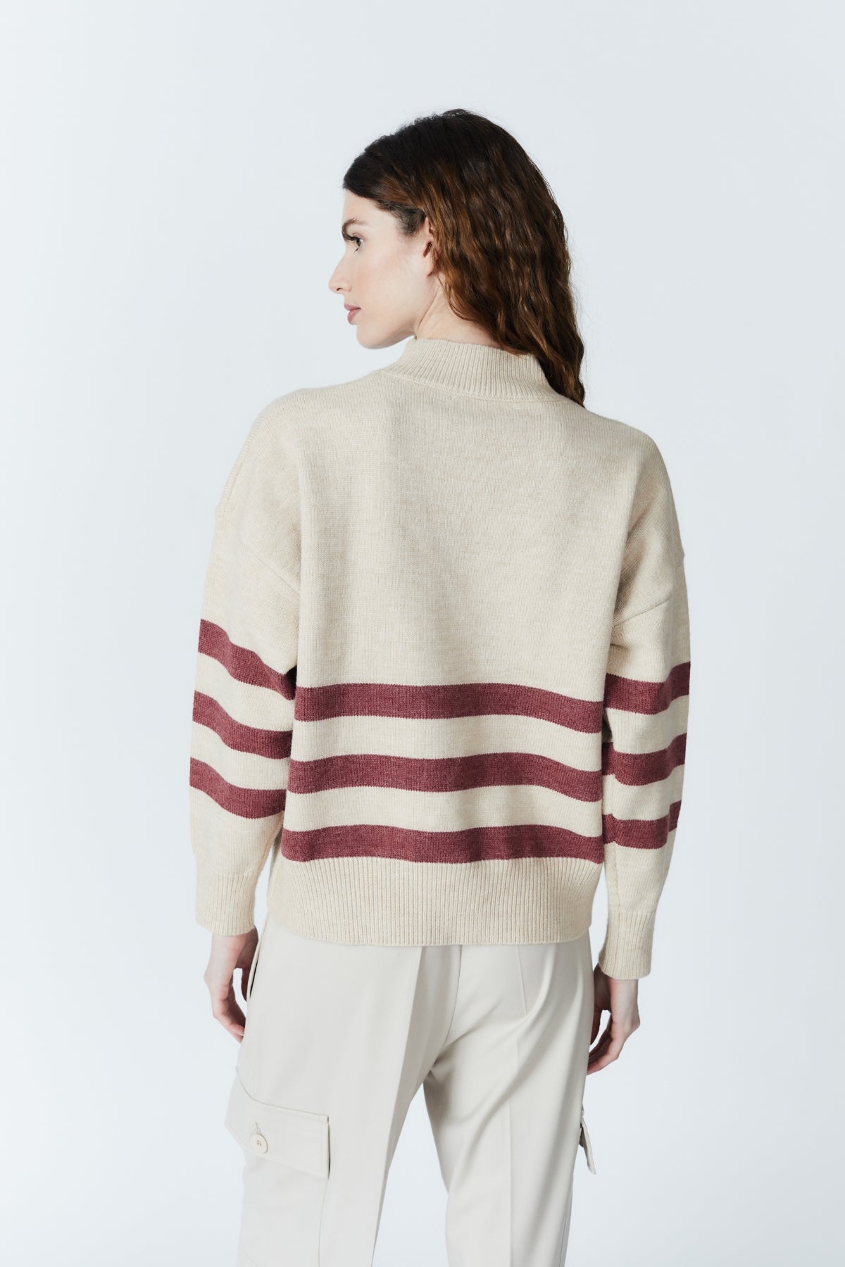 ATOMS STRIPED SWEATER