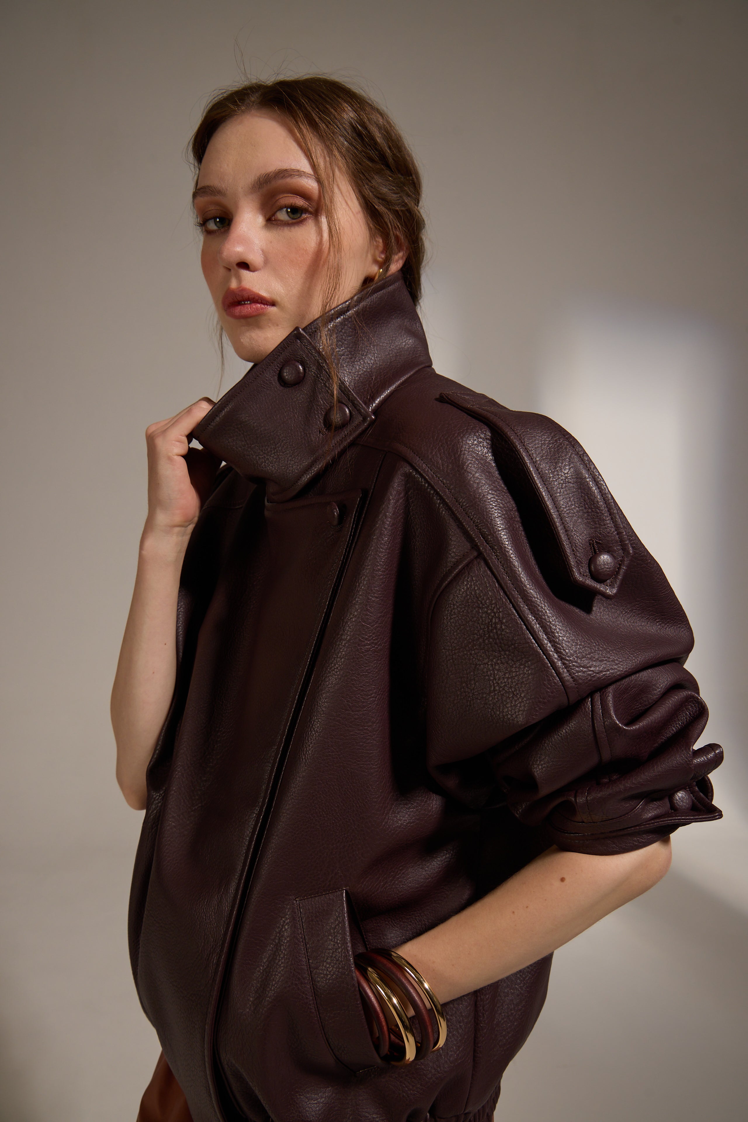 MISTI VEGAN LEATHER JACKET