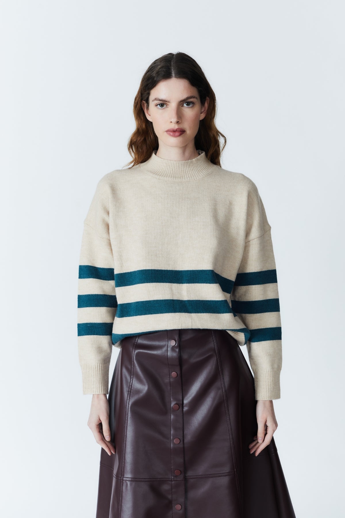 ATOMS STRIPED SWEATER