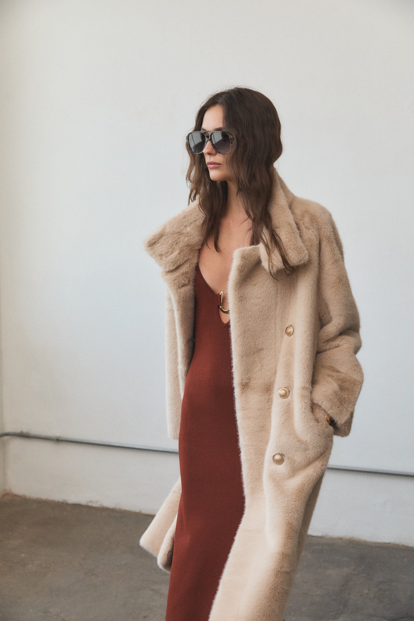 ホノソウ☆美品レア☆MEGMIURA PIn tuck Mods coat KNOX COAT
