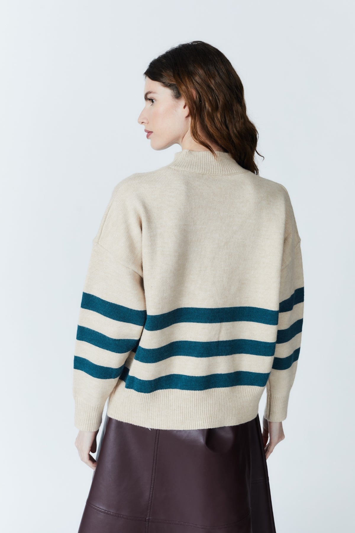 ATOMS STRIPED SWEATER