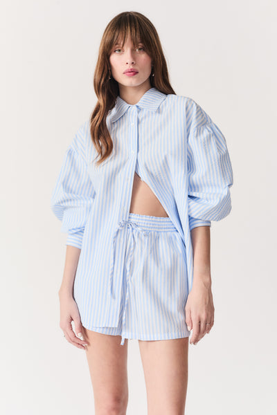 トップス vintage short length stripe l/s cutsew Alexander Wang Striped Shorts Blue Size Small | eBay