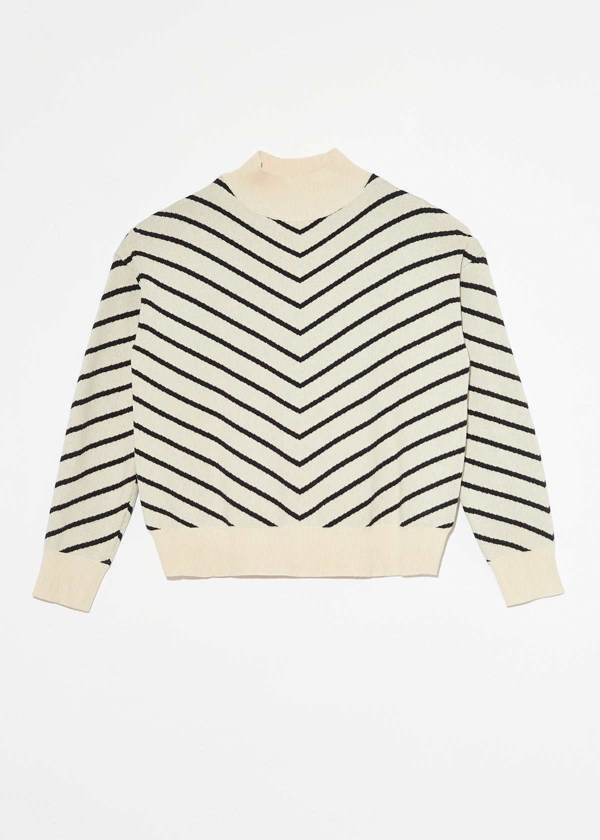 WEIGELA STRIPED TURTLENECK SWEATER