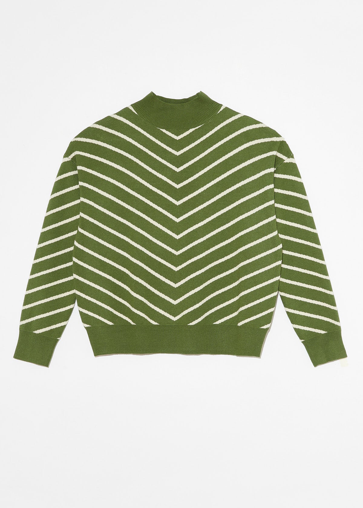 WEIGELA STRIPED TURTLENECK SWEATER