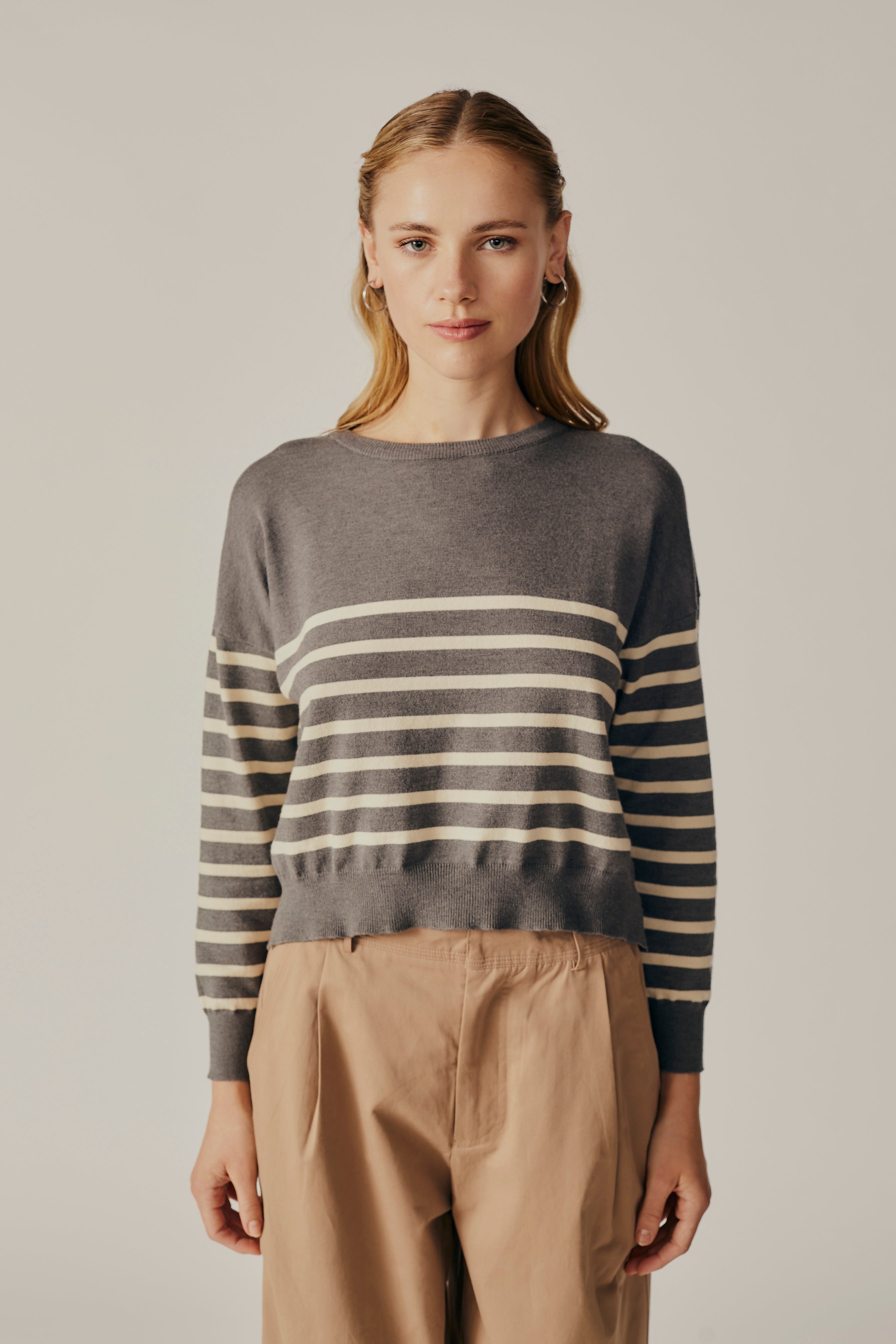 POLLY STRIPE SWEATER