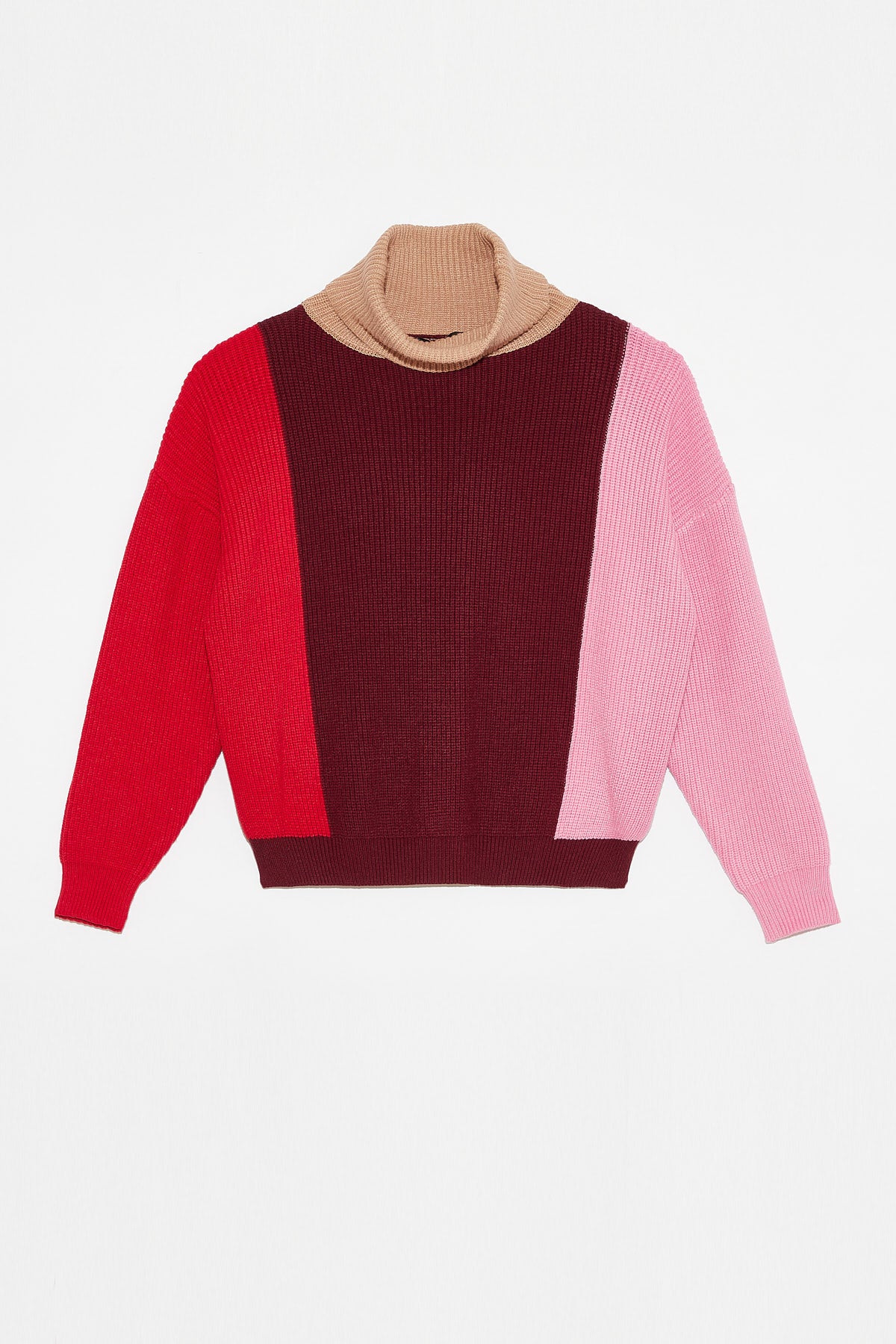 GARDENIA COLOR BLOCK SWEATER