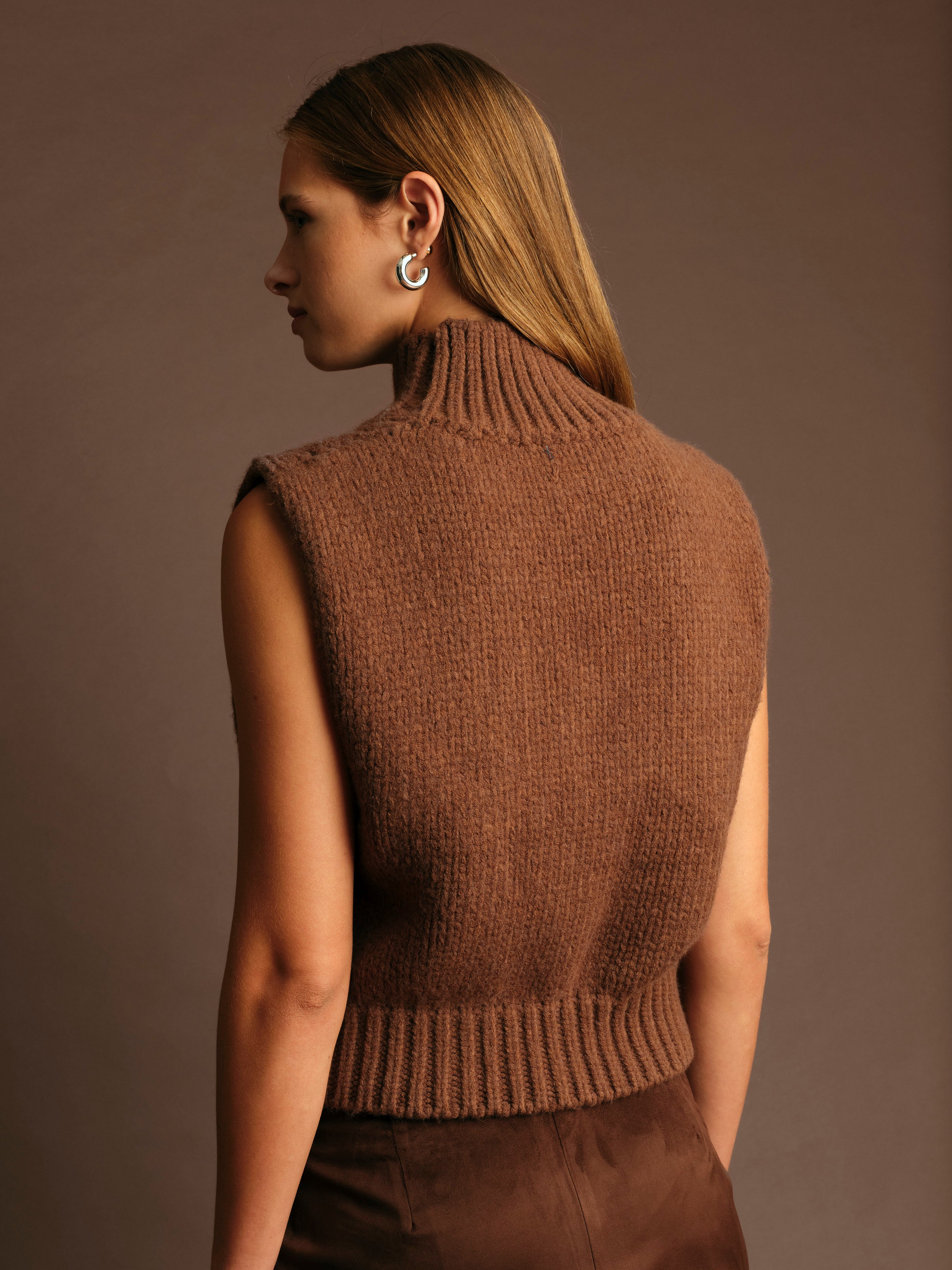 GEORGE TURTLENECK KNIT VEST