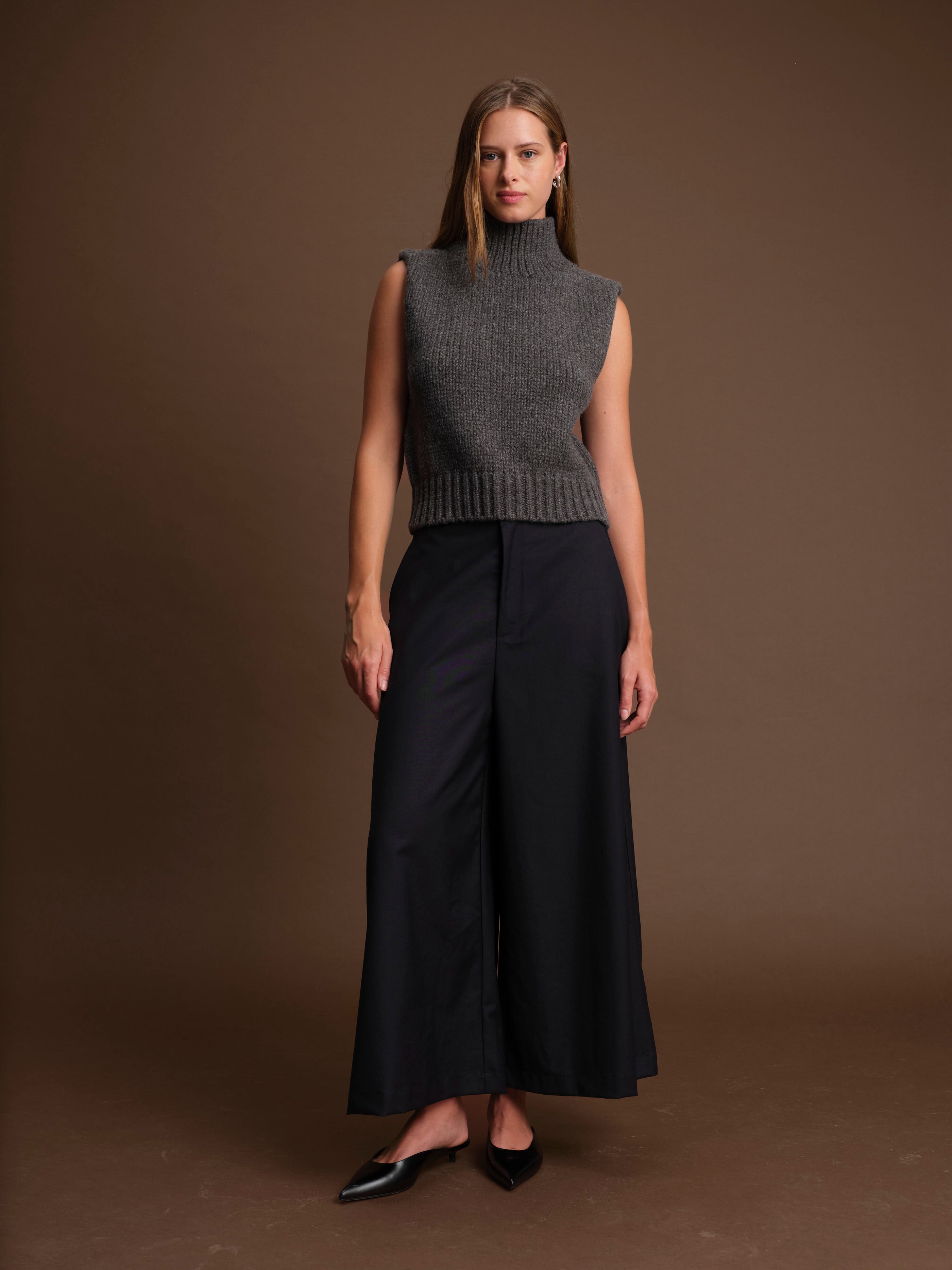 GEORGE TURTLENECK KNIT VEST