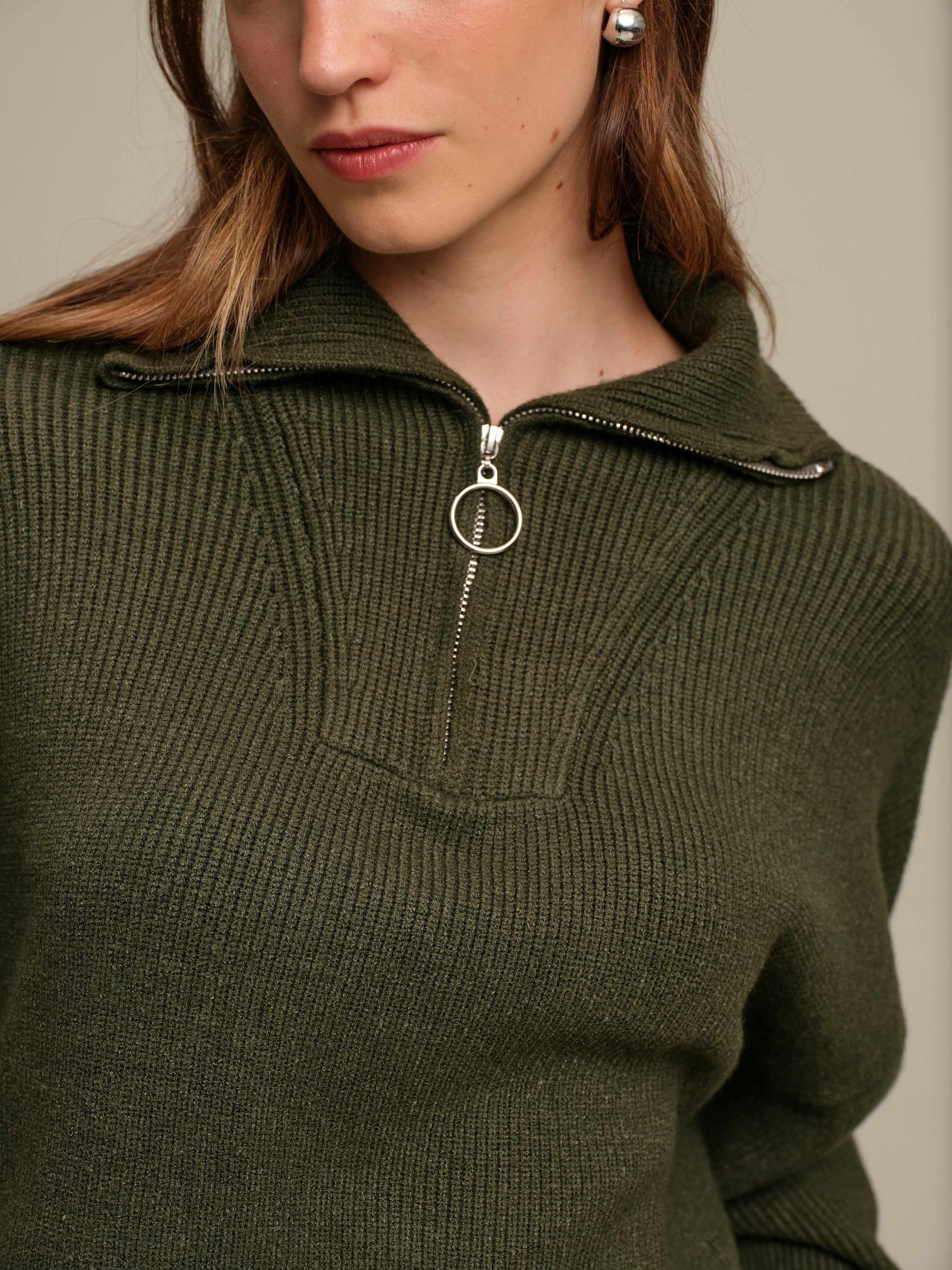 SPENCER HALF ZIP SWEATER