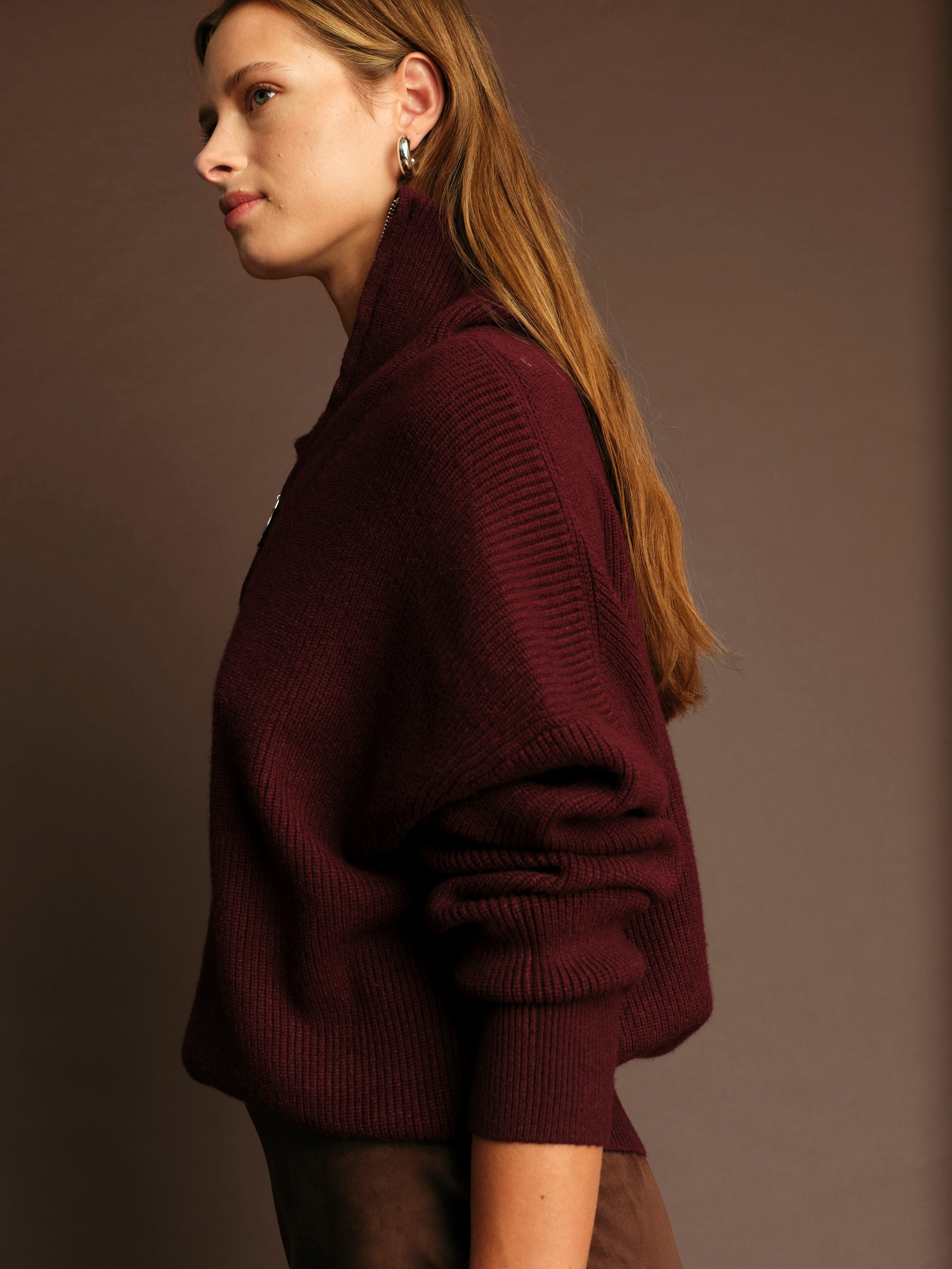 SPENCER HALF ZIP SWEATER