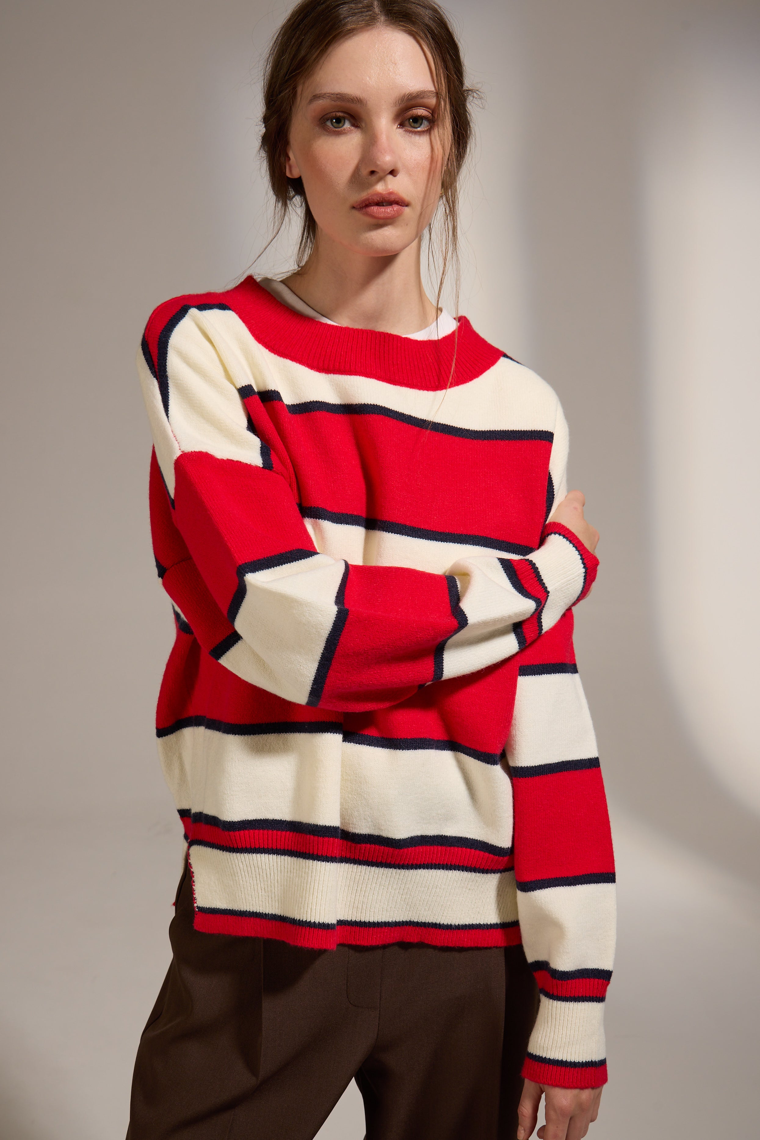 OSSA STRIPED SWEATER