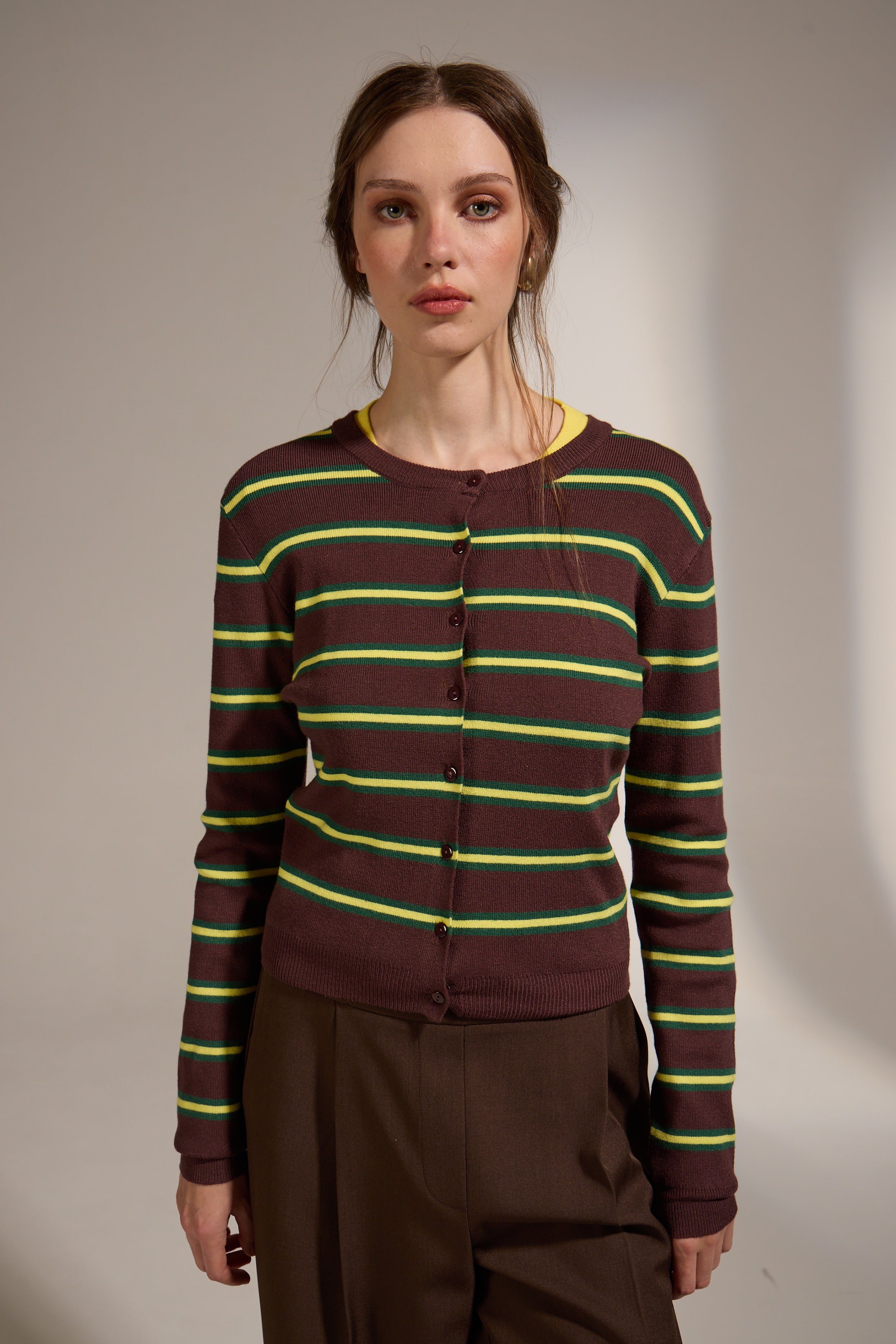 RAINBOW STRIPED CARDIGAN